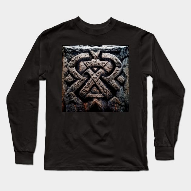 Rune Stones Series Long Sleeve T-Shirt by VISIONARTIST